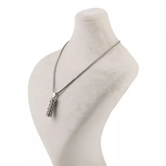 925 Ayar Motif İşlemeli Cevşen Gümüş Kolye