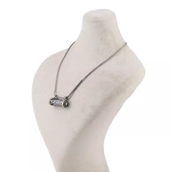 925 Ayar Silindir Semazen İşlemeli Cevşen Kolye