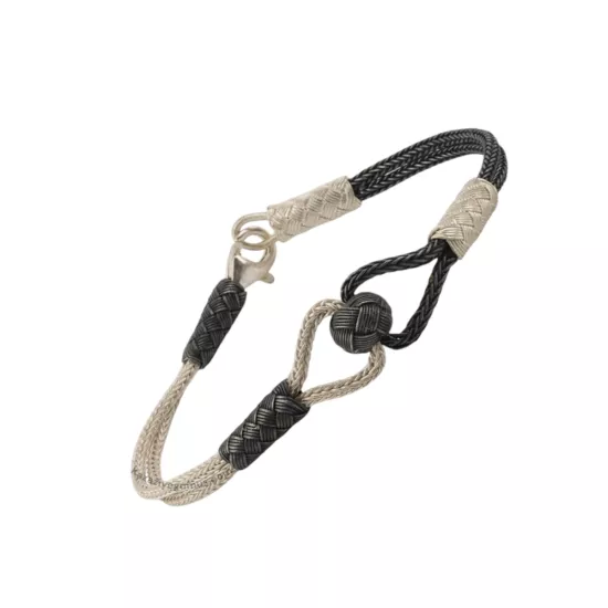 1000 Carat Kazaziye Three-Ball Silver Bracelet