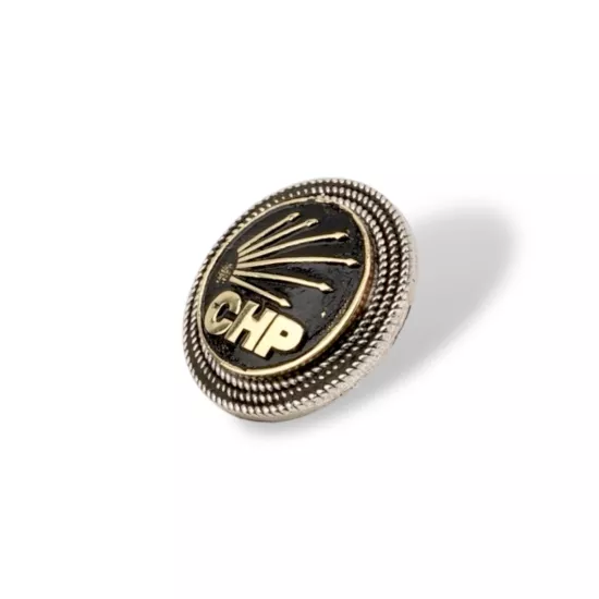 925 Ayar Telkari CHP Gümüş Rozet