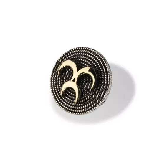 925 Ayar Telkari Üç Hilal Gümüş Rozet