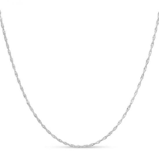 Singapore 50cm Silver Chain