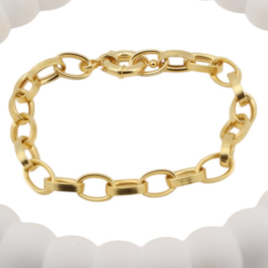 22 carat Gold Plated Lady Silver Womens Bracelet