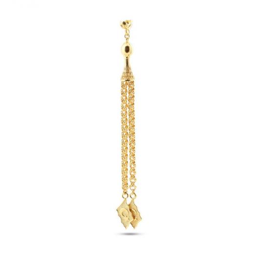 Moon Star 14K Gold Rosary Tassel