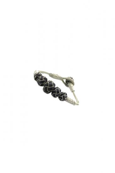 Kazaziye Black and White Bead Bracelet