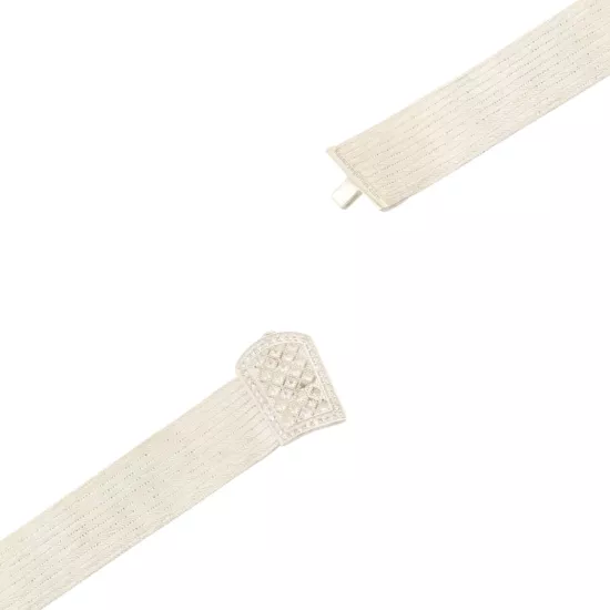 3 Rows of Red Baguette Stone Trabzon Wicker Bracelet