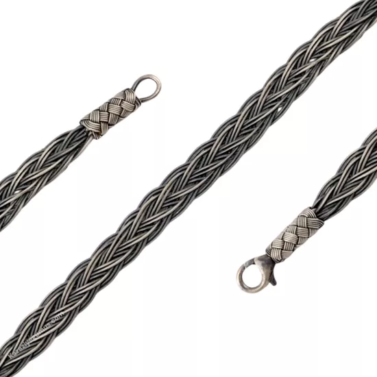 1000 Ayar Kazaziye Balıksırtı Gümüş Bileklik