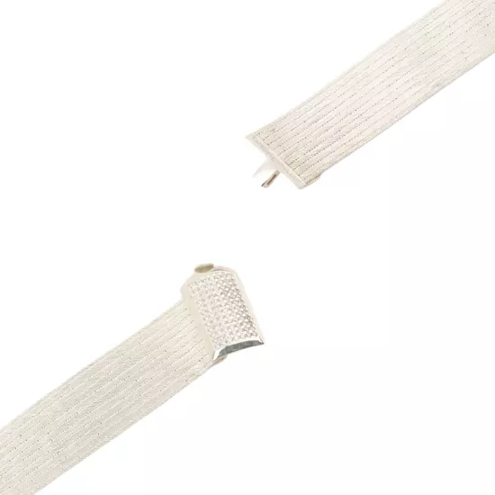 11 Row Knitted Trabzon Straw Silver Bracelet