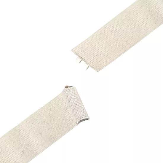 21 Row Classic Trabzon Straw Silver Bracelet