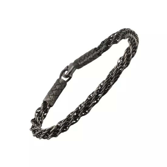 1000 Ayar Kazaziye Serum Model Gümüş Bileklik