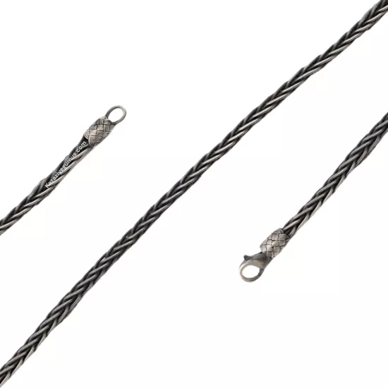 1000 Ayar Tilki Örgü Oksitli Kazaziye Bileklik