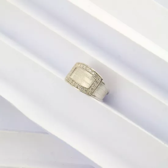 925 Ayar Taşlı Trabzon Hasırı Gümüş Yüzük