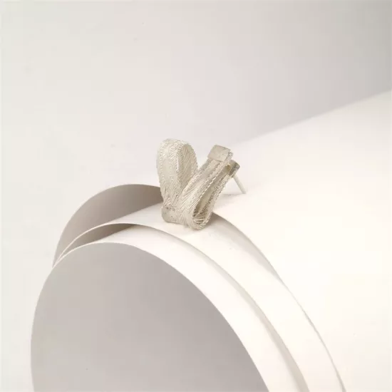 925 Ayar 3 Sıra Trabzon Hasırı Gümüş Küpe