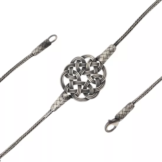 1000 Carat Kazaziye Large Oxidized Shams Bracelet