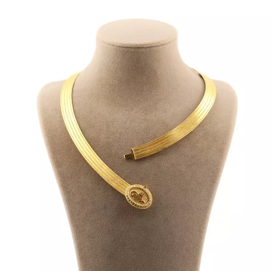 5 Sıra Trabzon Hasırı Tuğra Model Tokalı Gerdanlık