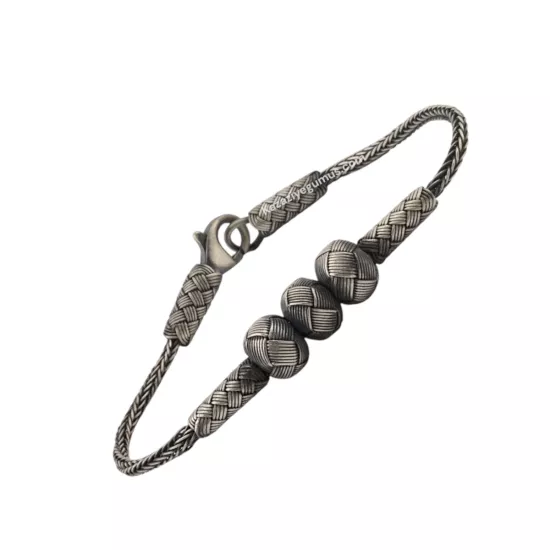 1000 Carat Kazaziye Four Ball White Bracelet