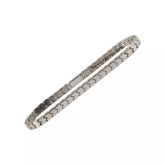 925 Ayar Çizgili Model İthal Gümüş Bileklik