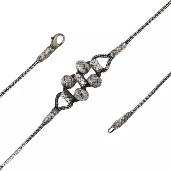 1000 Ayar Kazaziye Dört Toplu Oksitli Bileklik