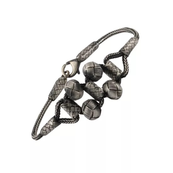 1000 Ayar Kazaziye Dört Toplu Oksitli Bileklik