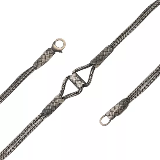 1000 Ayar Kazaziye Oksitli Gümüş Bileklik