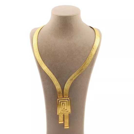 5 Sıra Trabzon Hasırı Uzun Kare Model Gerdanlık