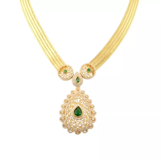 5 Sıra Trabzon Hasırı Uzun Damla Model Gerdanlık