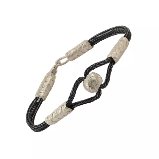 1000 Carat Kazaziye Three-Ball Silver Bracelet