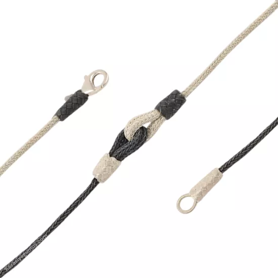 1000 Ayar Siyah Beyaz Oksitli Aşk Model Bileklik