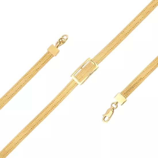 3 Row Baguette Trabzon Wicker Silver Bracelet