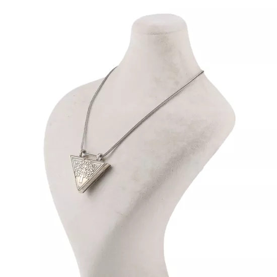 925 Ayar Ağaç Desenli Gümüş Muska Kabı