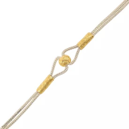 1000 Ayar Kazaziye Orta Saha Gümüş Bileklik