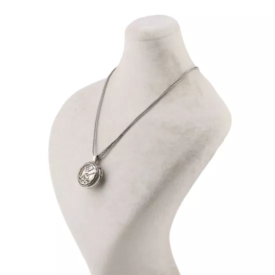 925 Ayar Muhammed İşlemeli Muska Kabı Gümüş Kolye