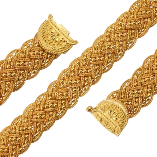 925 Ayar El İşi Midyat Hasırı Gümüş Kolye