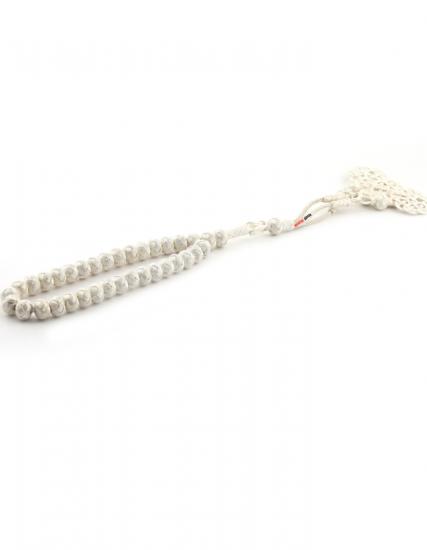 Kazaziye Silver Rosary White