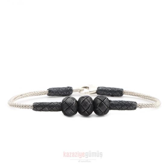 Kazaziye 5 Ball Oxide Bracelet