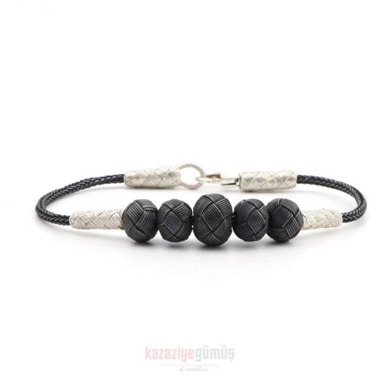 Kazaziye 5 Ball Oxide Bracelet