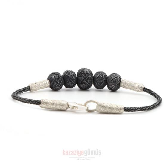 Kazaziye 5 Ball Oxide Bracelet