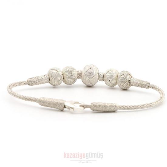 Kazaziye 5 Ball Oxide Bracelet