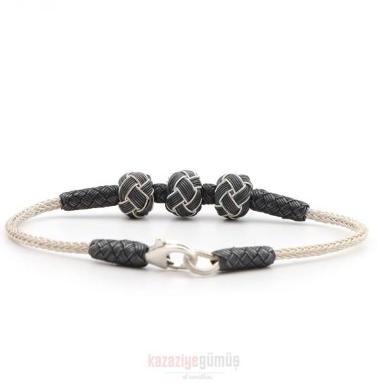 Kazaziye 5 Ball Oxide Bracelet