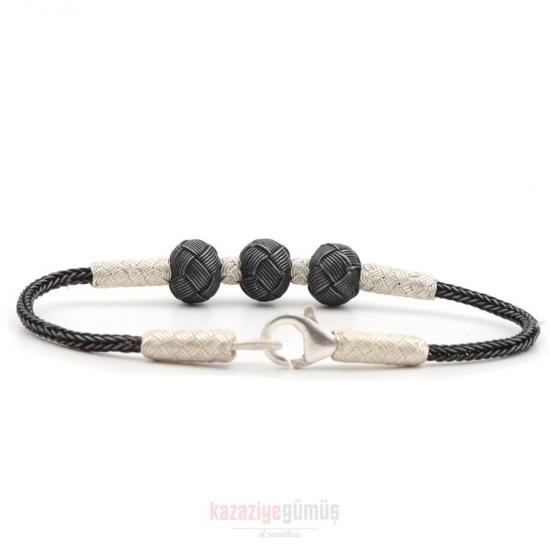 Kazaziye 5 Ball Oxide Bracelet