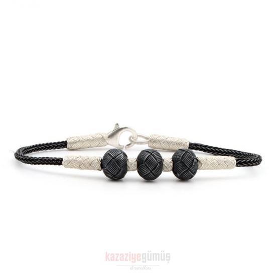 Kazaziye 5 Ball Oxide Bracelet