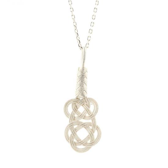 Kazzaze Celtic Knot Silver Kazaziye Necklace