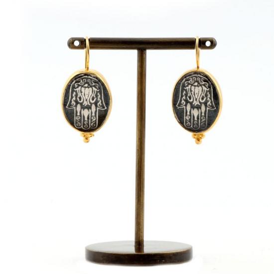 Fatma Ana Womens Silver Earrings