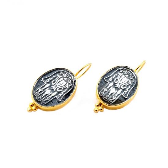 Fatma Ana Womens Silver Earrings