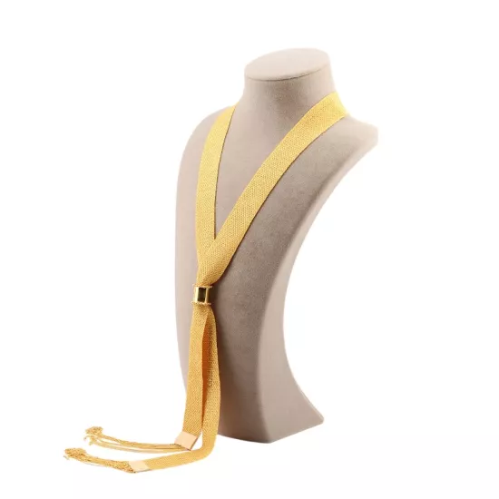 3 Cm Altın Kaplama Kadın Gümüş Şal Kolye