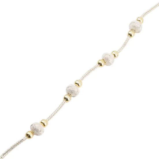 1000 Ayar Kazaziye Top Oksitli Gümüş Bileklik 