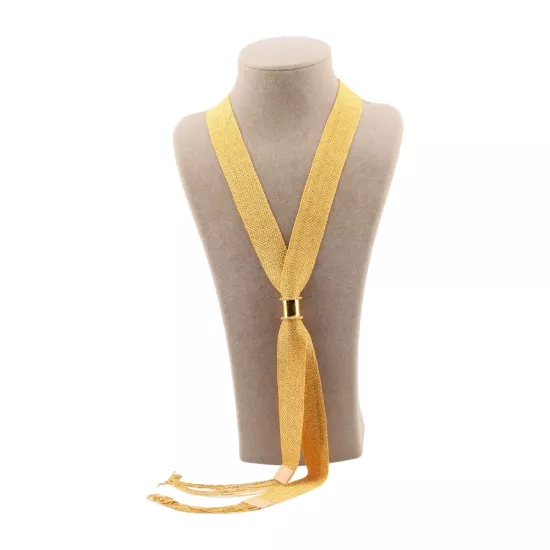 3 Cm Altın Kaplama Kadın Gümüş Şal Kolye