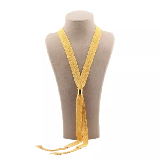 2.5 Cm Altın Kaplama Kadın Gümüş Şal Kolye