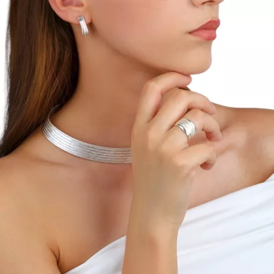 925 Ayar Trabzon Hasırı Gümüş Yüzük