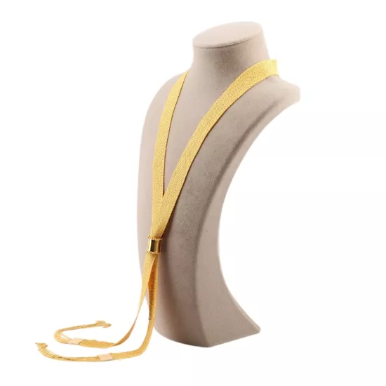 2.5 Cm Altın Kaplama Kadın Gümüş Şal Kolye